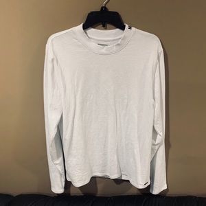 Guess Men David-Mock Neck White Tee Size M
